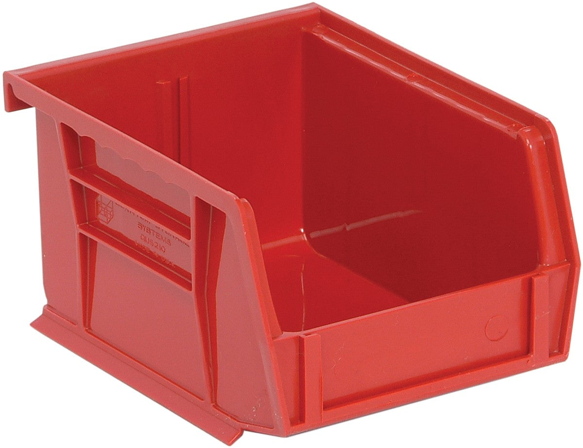 Stack + Hang Bins - 3.375in x 4.125in x 3in - Red - 24 Case