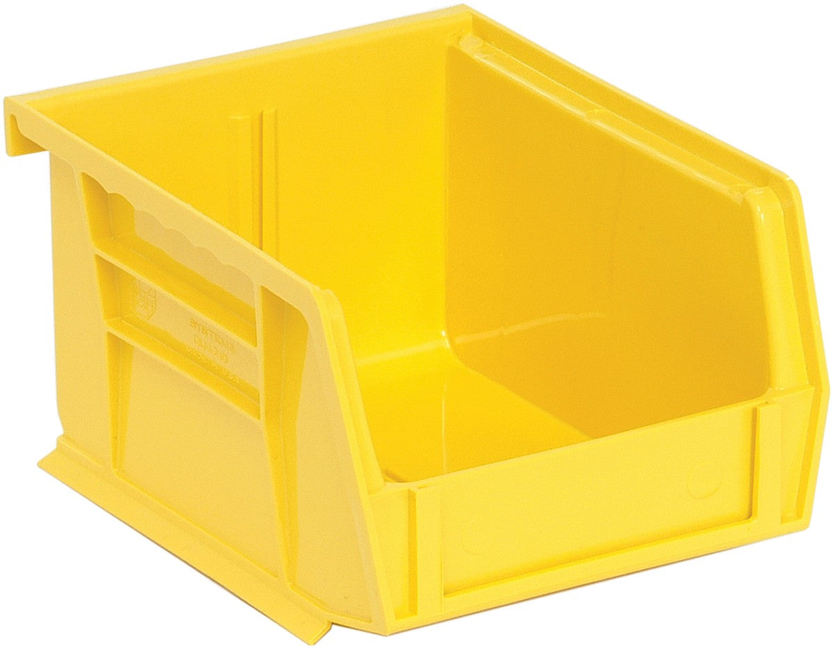 Stack + Hang Bins - 3.375in x 4.125in x 3in - Yellow - 24 Case