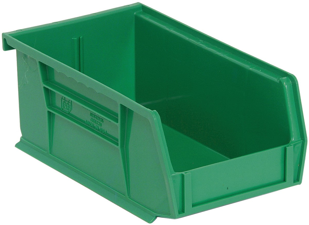 Stack + Hang Bins - 7.375in x 4.125in x 3in - Green - 24 Case