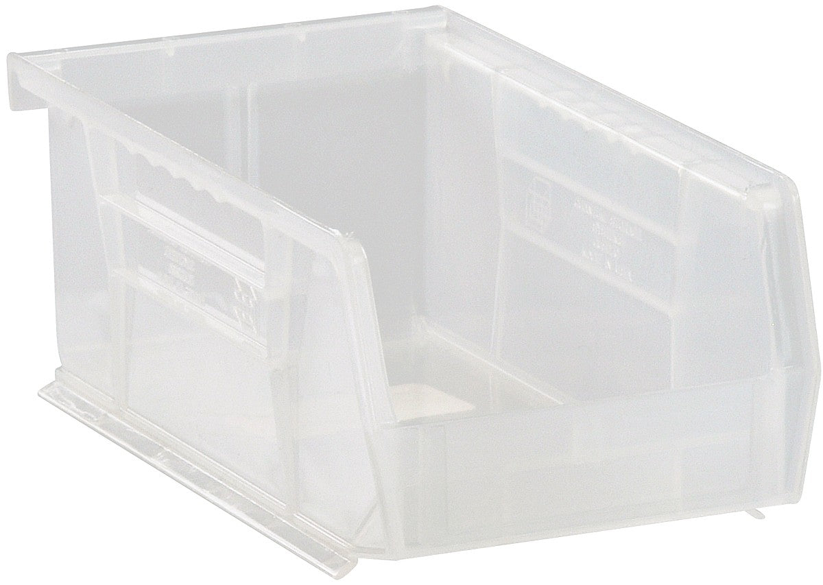 Stack + Hang Bins - 7.375in x 4.125in x 3in - Clear - 24 Case