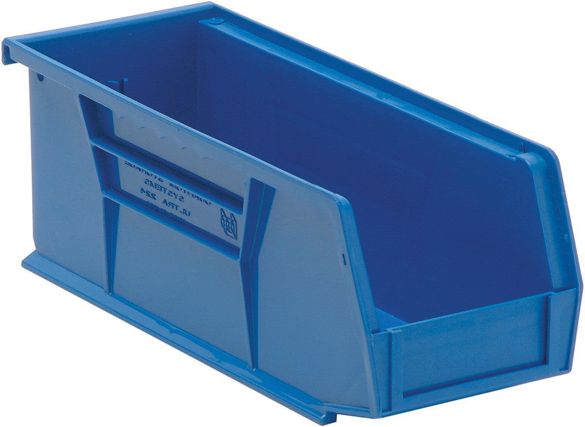 Stack + Hang Bins - 10.875in x 4.125in x 4in - Blue - 12 Case