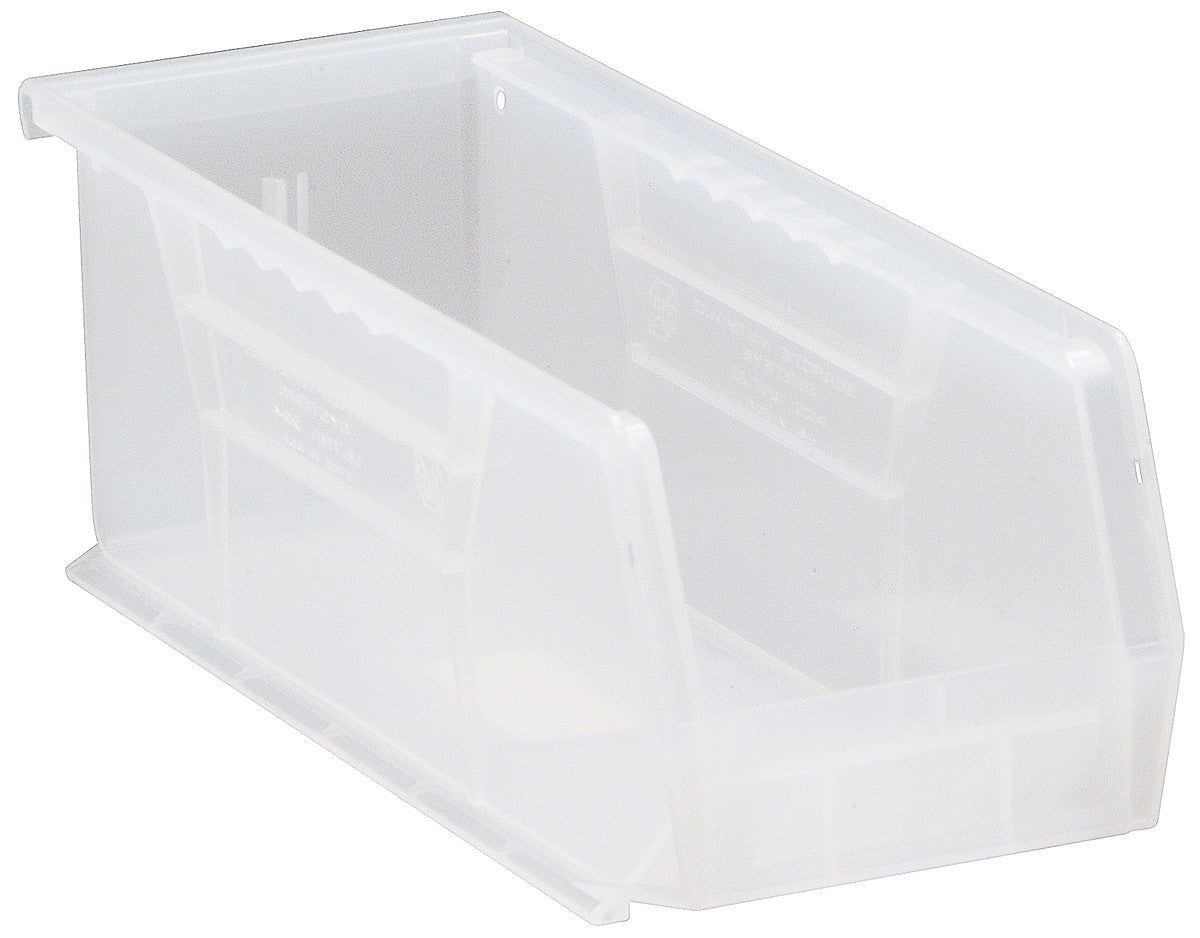 Stack + Hang Bins - 10.875in x 4.125in x 4in - Clear - 12 Case