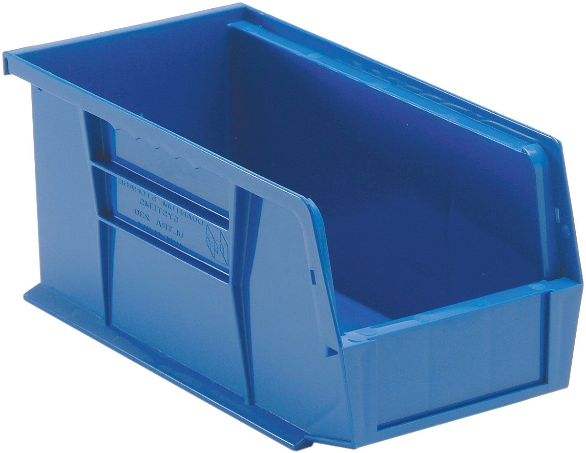 Stack + Hang Bins - 10.875in x 5.5in x 5in - Blue - Each