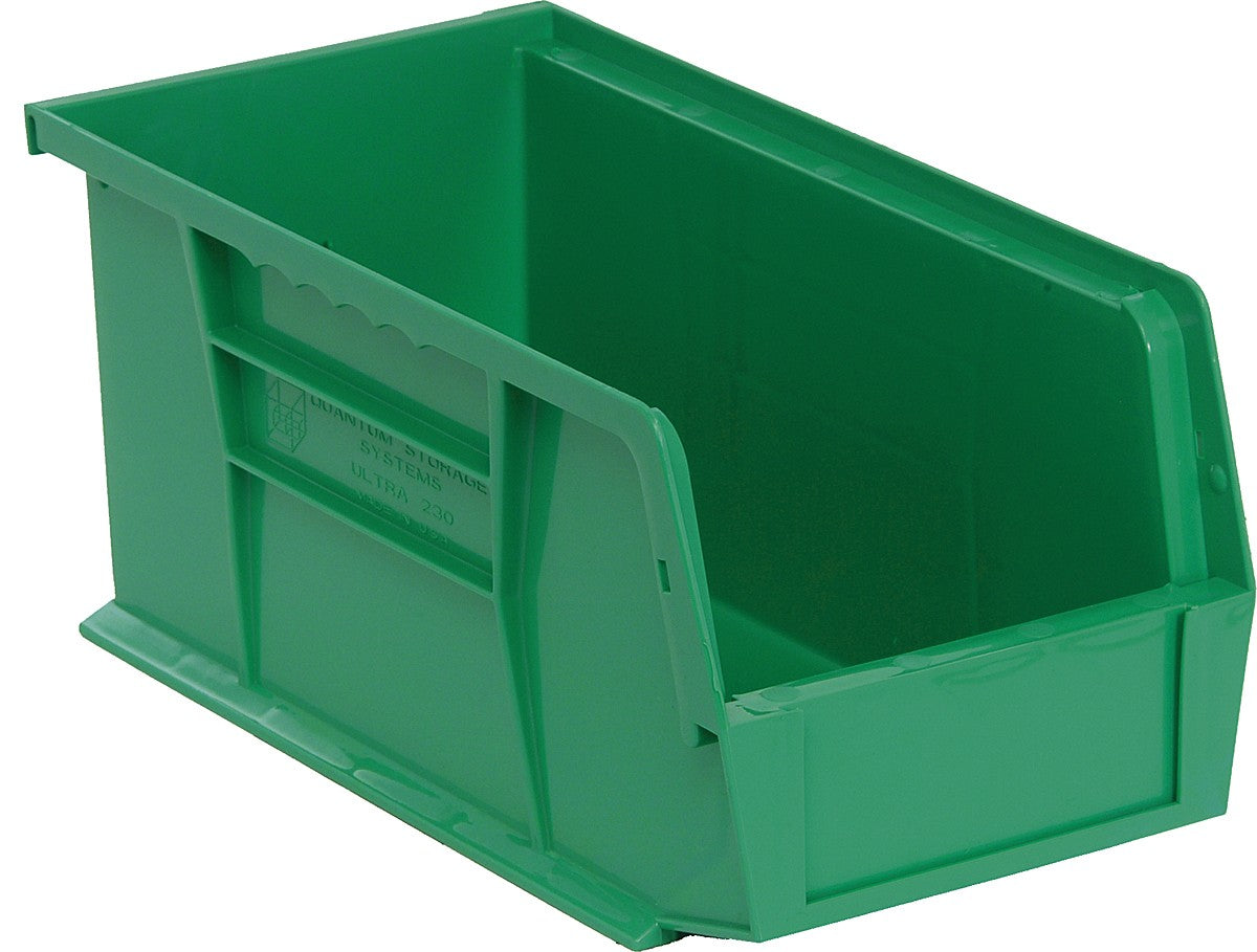 Stack + Hang Bins - 10.875in x 5.5in x 5in - Green - 12 Case