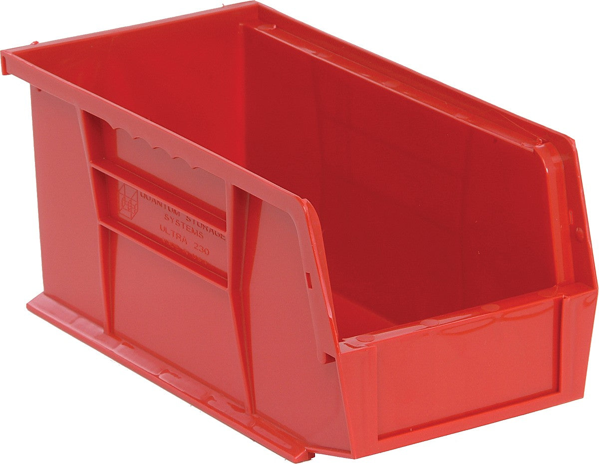 Stack + Hang Bins - 10.875in x 5.5in x 5in - Red - 12 Case