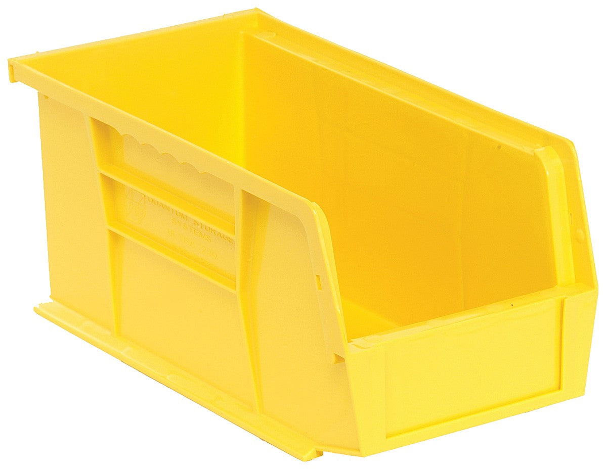 Stack + Hang Bins - 10.875in x 5.5in x 5in - Yellow - 12 Case