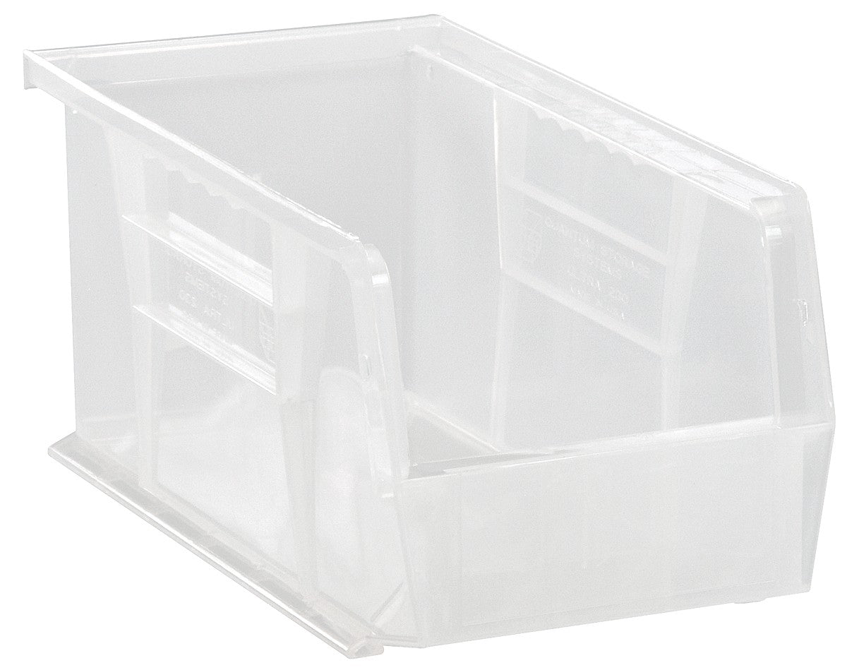 Stack + Hang Bins - 10.875in x 5.5in x 5in - Clear - 12 Case