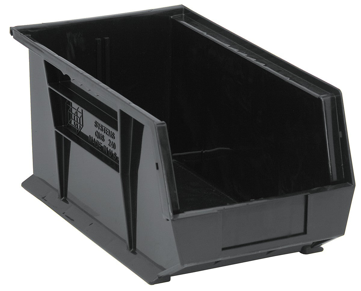 Stack + Hang Bins - 14.75in x 8.25in x 7in - Black - 12 Case