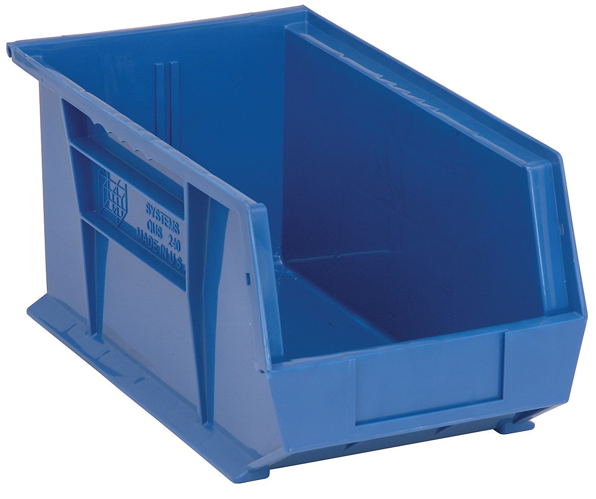 Stack + Hang Bins - 14.75in x 8.25in x 7in - Blue - 12 Case