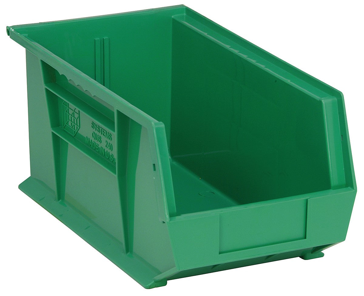 Stack + Hang Bins - 14.75in x 8.25in x 7in - Green - 12 Case