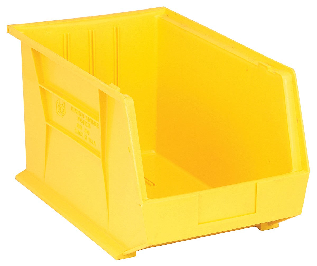 Stack + Hang Bins - 18in x 11in x 10in - Yellow - 4 Case