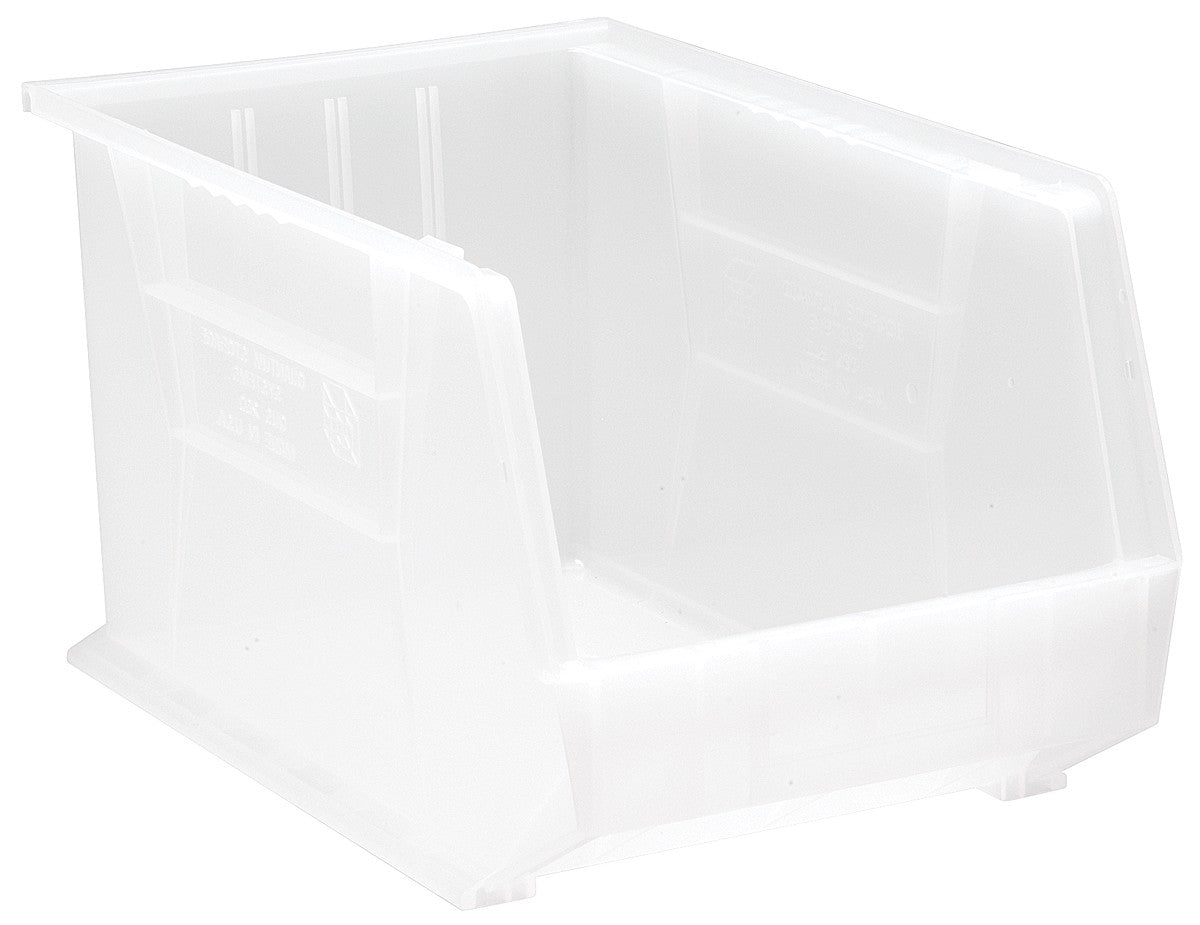 Stack + Hang Bins - 18in x 11in x 10in - Clear - 4 Case