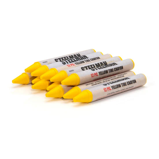 Steelman Yellow Tire Marking Crayons (Box of 12)