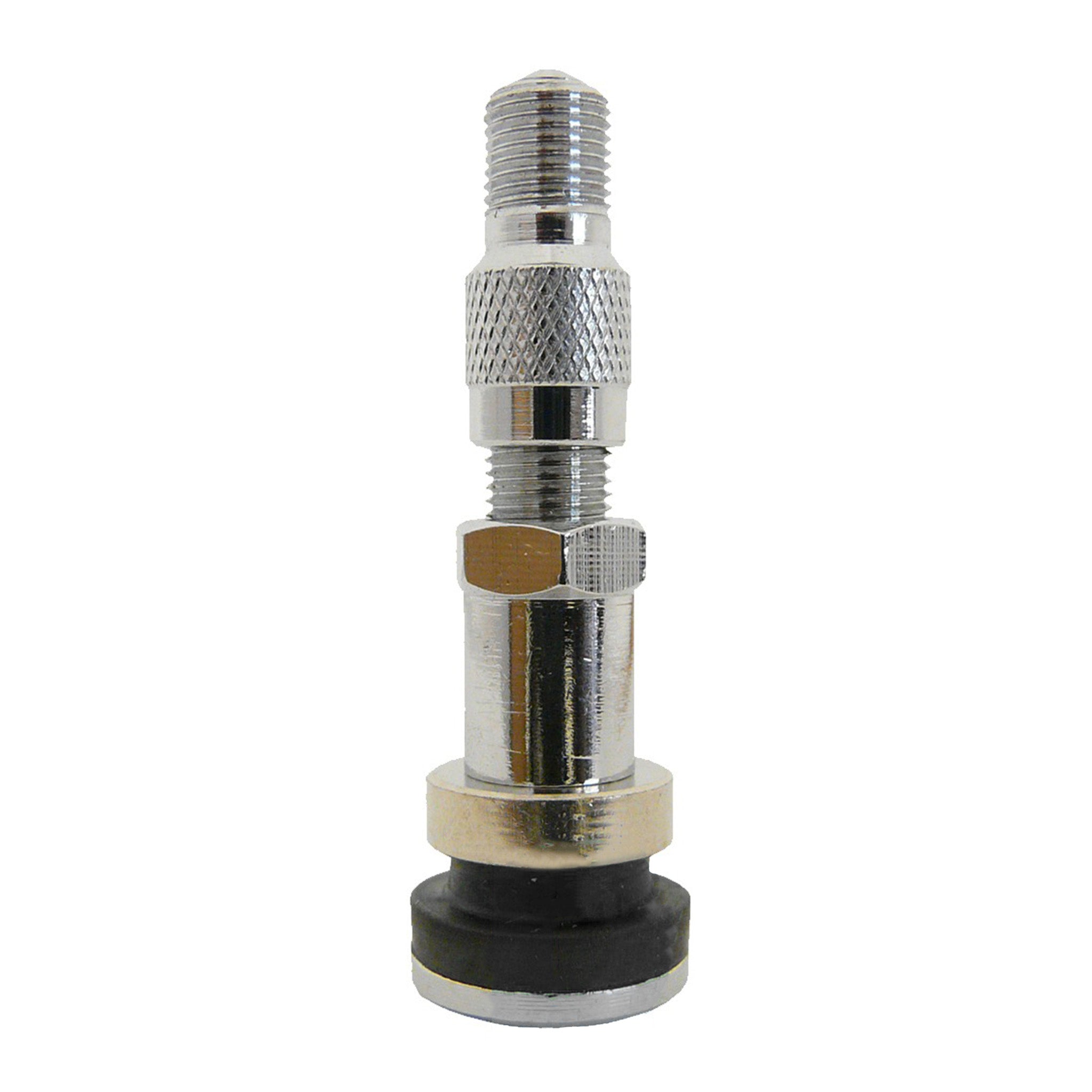 Dill VS-902WP Tire Valve for Ford - w/ Inflate Thru Cap - Nickel High Nut