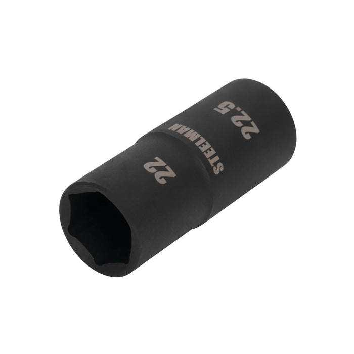 1/2" Drive - 22mm x 22.5mm Deep Flip Impact Socket - Thin Wall