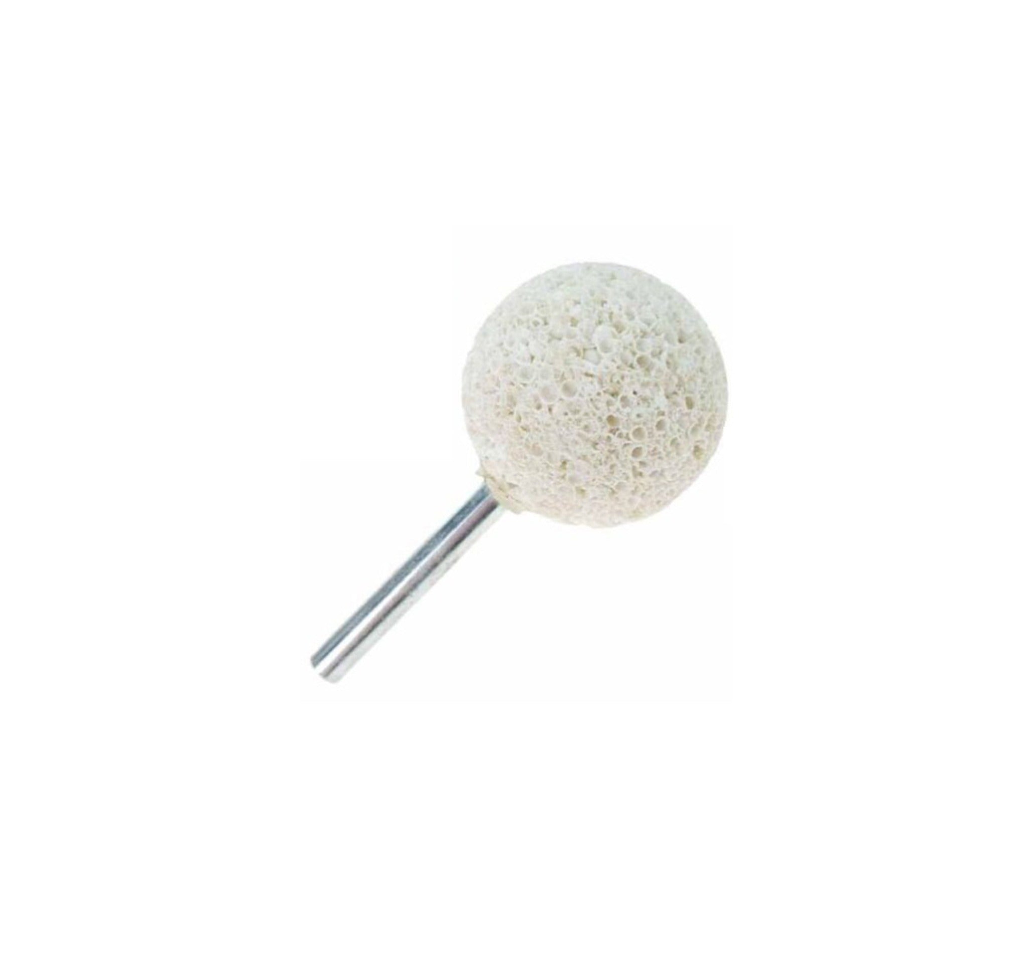 White Tire Buffing Stone 40MM X 6MM Shaft (1.574" X .25")