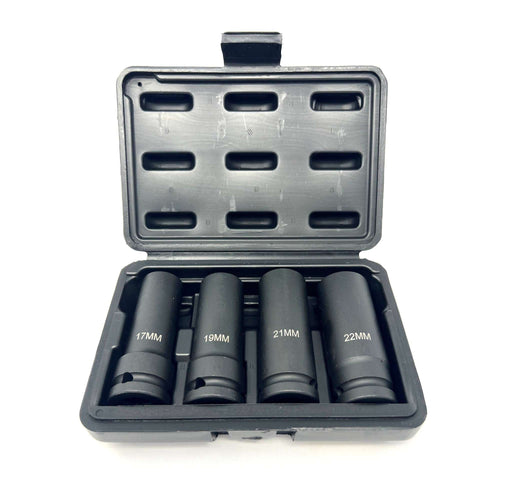 1/2in DR. 4 Piece Flank Bite Damaged Nut Removal Socket Set