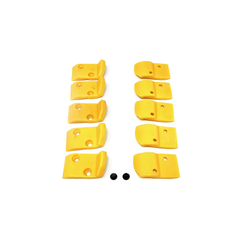 Yellow Rectangular Inserts for Leverless Head Hunter/Corghi   Pack of 10