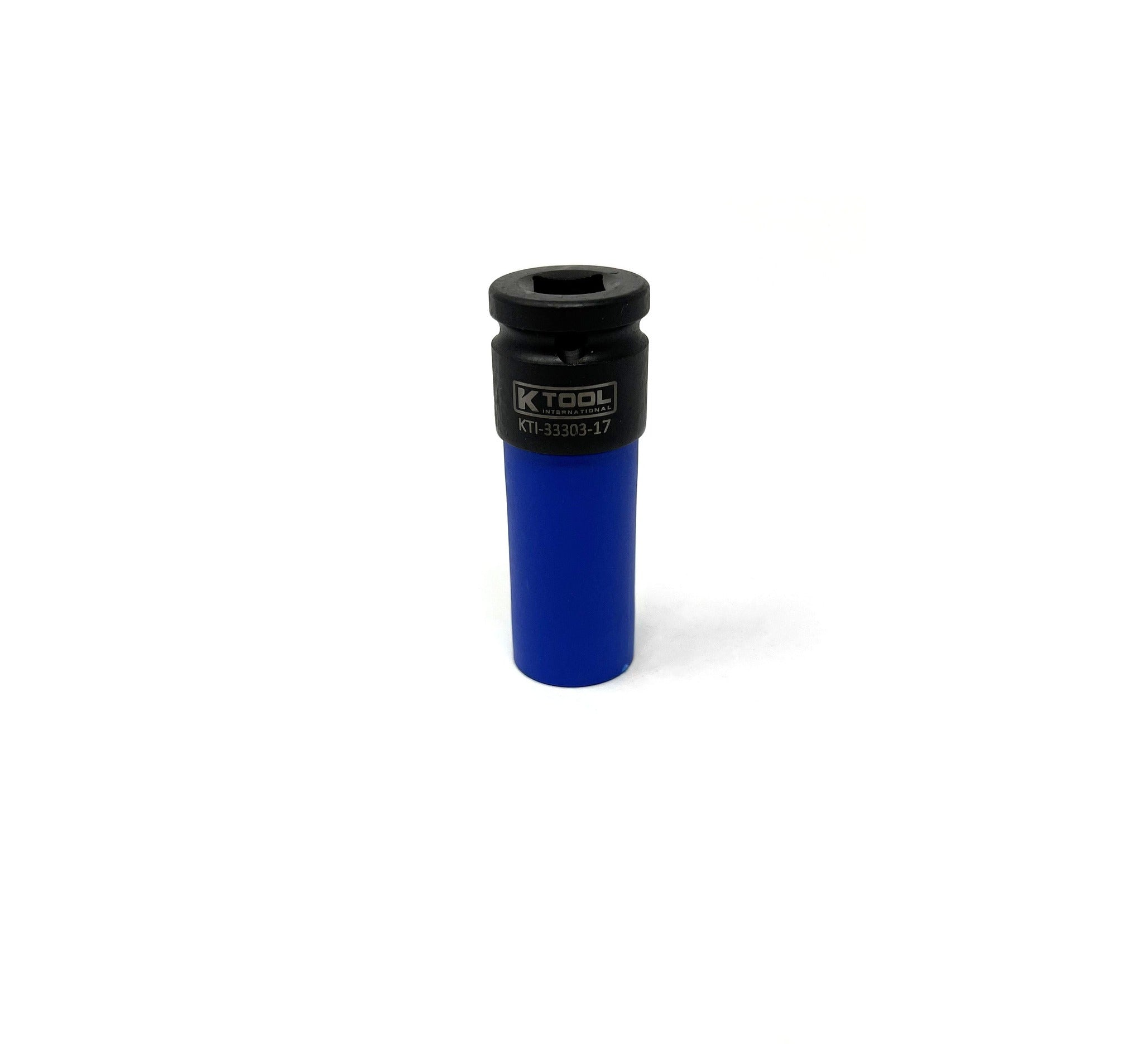 1/2in Dr. 17MM Spline Impact Socket with Sleeve
