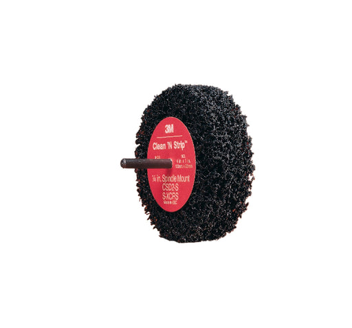 3M Scotch Brite Clean and Strip Buffing Discs, 4 in, 8,000 rpm, Black/Gray