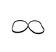 6039 Small Black Solid Rotor Silencer Band for Use on Thin Rotors 6 9" (2 Pcs. pack)