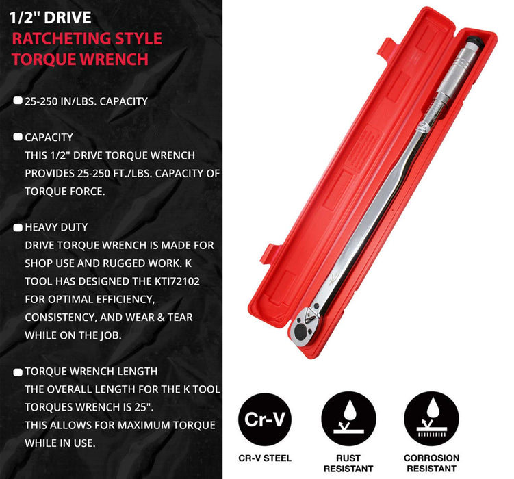 1/2IN. Torque Wrench 50 250FT./LBS.