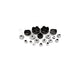 20 Piece Adaptor Set with 1" Bore for Brake lathe
