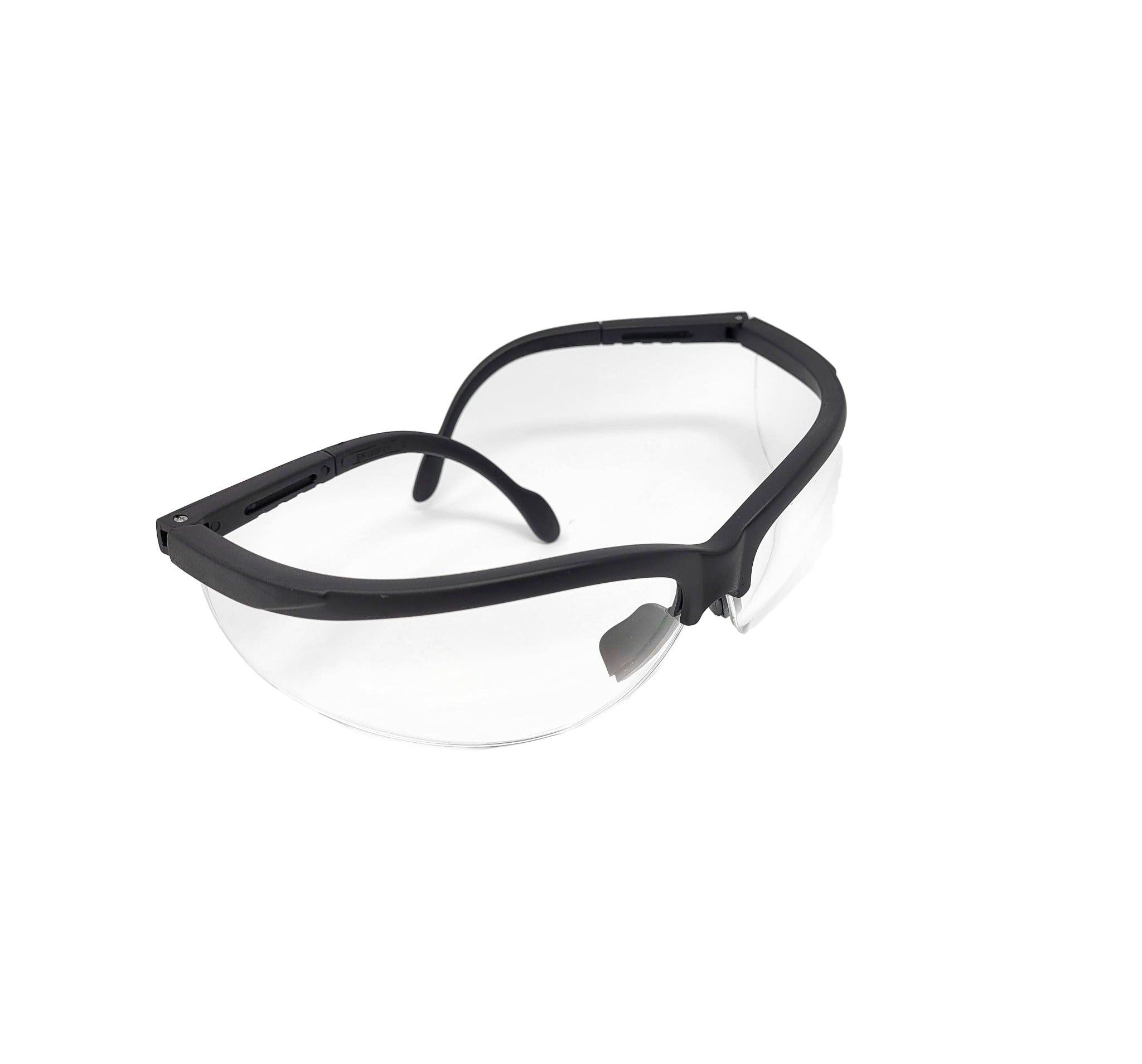 Safety Glasses Glass Frame, Black Frame Anti Fog.
