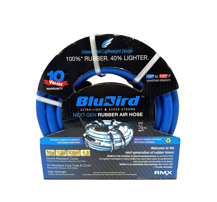 Blue Bird Air Hose 1/2in X 50ft 300psi