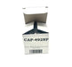 Chrome Plastic Hex Valve Cap with Green Top (100/Box)