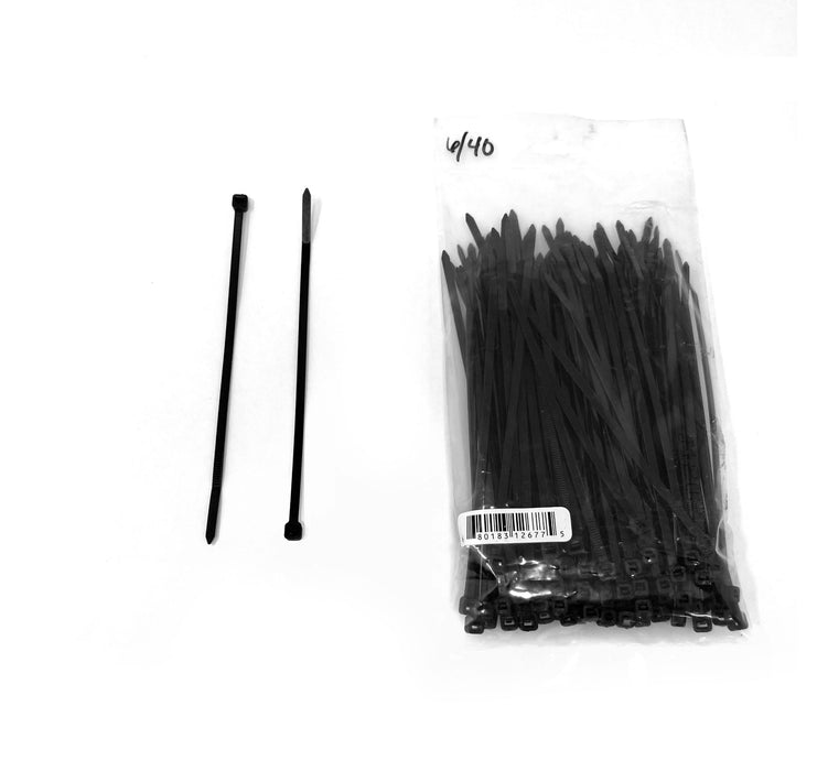 Black Cable Tie 6” 40LB