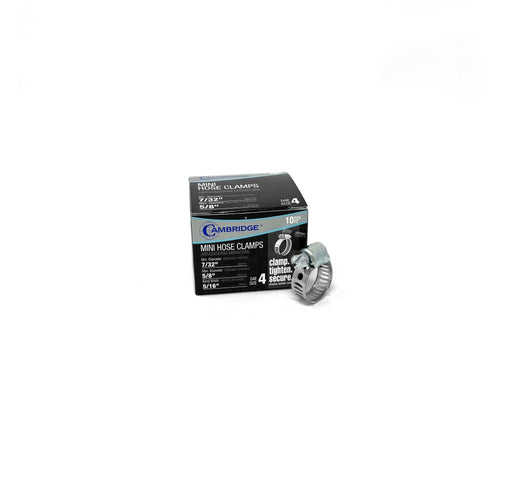 #4   7/32 TO 5/8 MINI HOSE CLAMP (BOX OF 10)