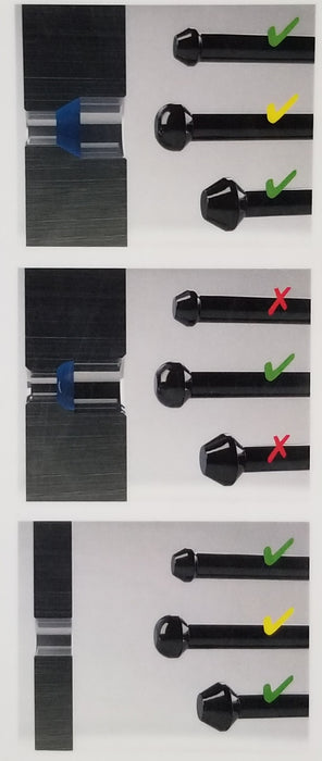 Round top Stud (C) for pin plate 4.1" Long for Wheel Balancer