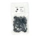 Black Nylon Trim Panel Ret.   1/4" Hole Size 1 3/32" Stem (Pack of 50)