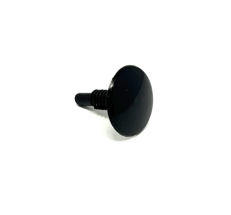 Black Nylon Trim Panel Ret.   1/4" Hole Size 1 3/32" Stem (Pack of 50)