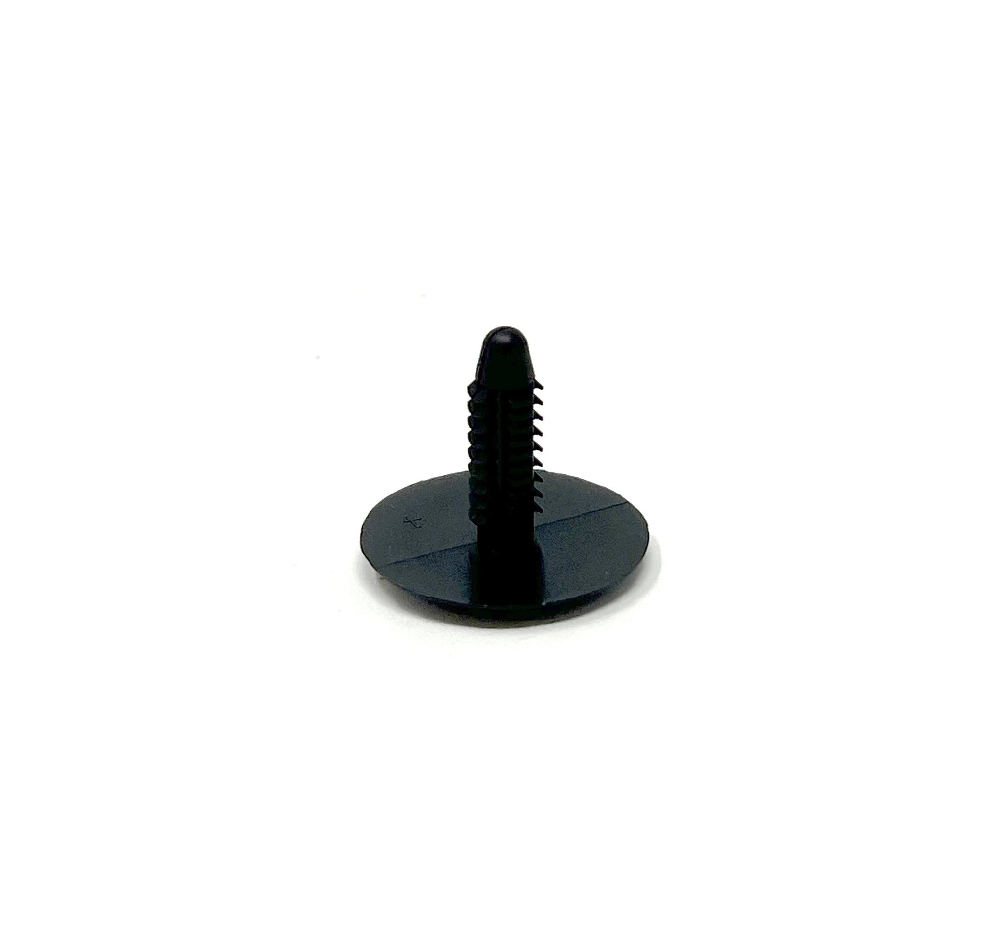 Black Universal Nylon Shield Retainer Head Diameter 1",  Stem Diameter 1/4", Stem Length 25/32" Ford # N808370 S (pack of 25)