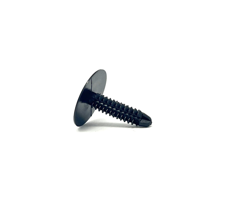 Black Nylon Shield Retainers   1/4" Hole 1" Head 1 1/16" Stem (Pack of 25)