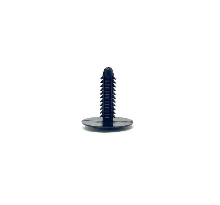 Black Nylon Shield Retainers   1/4" Hole 1" Head 1 1/16" Stem (Pack of 25)