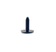 Black Nylon Shield Retainers   1/4" Hole 1" Head 1 1/16" Stem (Pack of 25)