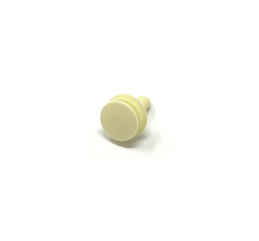 White Nylon Door Panel Ret   7mm Hole Size 24mm Stem Length (Pack of 25)