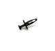 Black Nylon Push Type Retainer  Head Diameter 11/16", Stem Length 13/16",Fits Into 1/4" Hole Chrysler # 6501925 (Pack of 25)