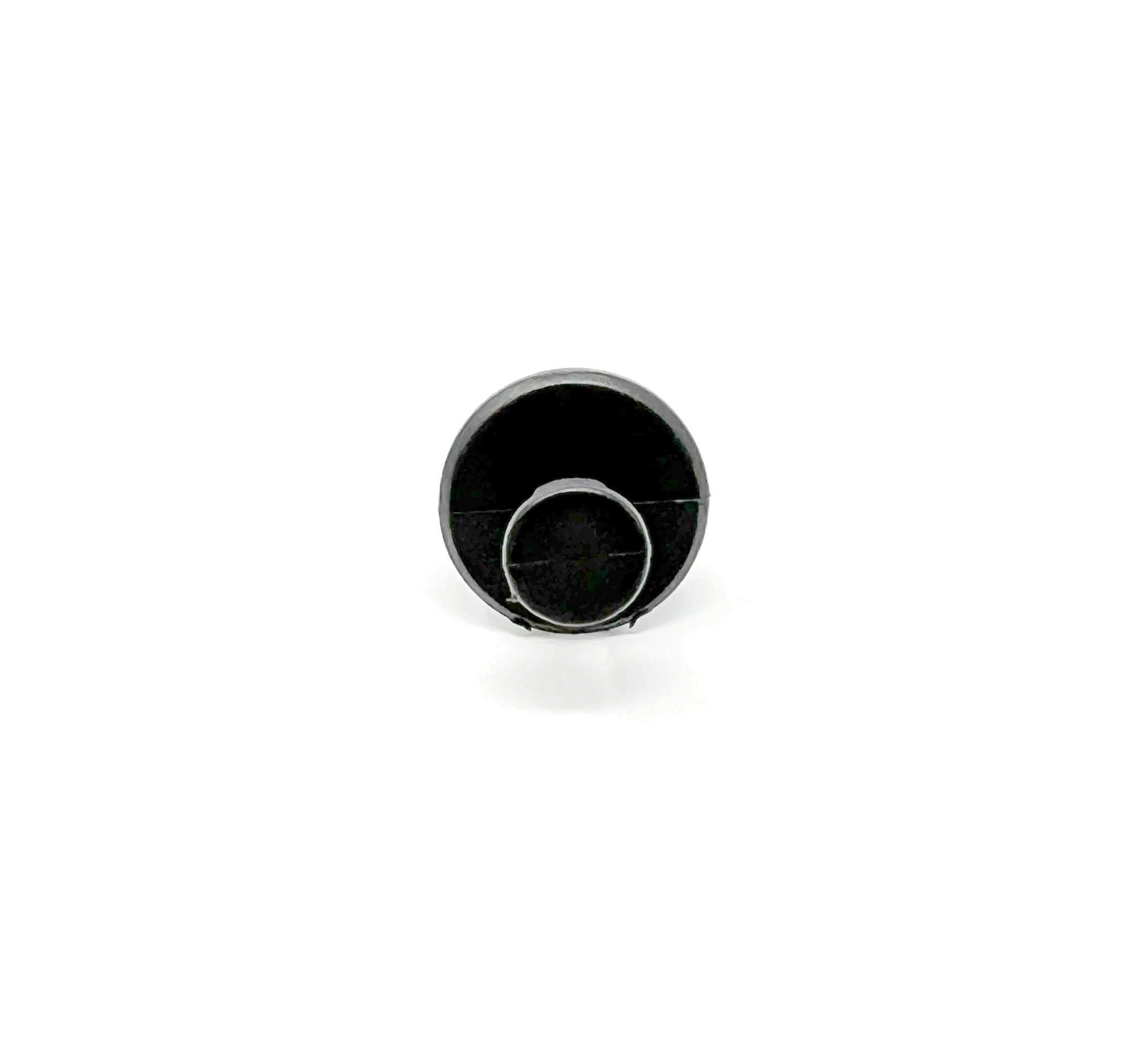 Black Nylon Push Type Retainer  Head Diameter 11/16", Stem Length 13/16",Fits Into 1/4" Hole Chrysler # 6501925 (Pack of 25)