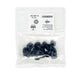 Black Nylon Push Type Retainer   8mm Hole Size 9mm Stem Length (Pack of 15)