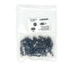 Black Nylon Push Type Retainer  16mm Head Diameter 16mm, Stem Length 20mm, Fits Into 8mm Hole (Pack of 25)