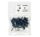 Black Nylon Inner Fender Shield Blind Rivet, Head Diameter 20mm, Stem Length 18mm, Fits Into 8mm Hole (Pack of 25)