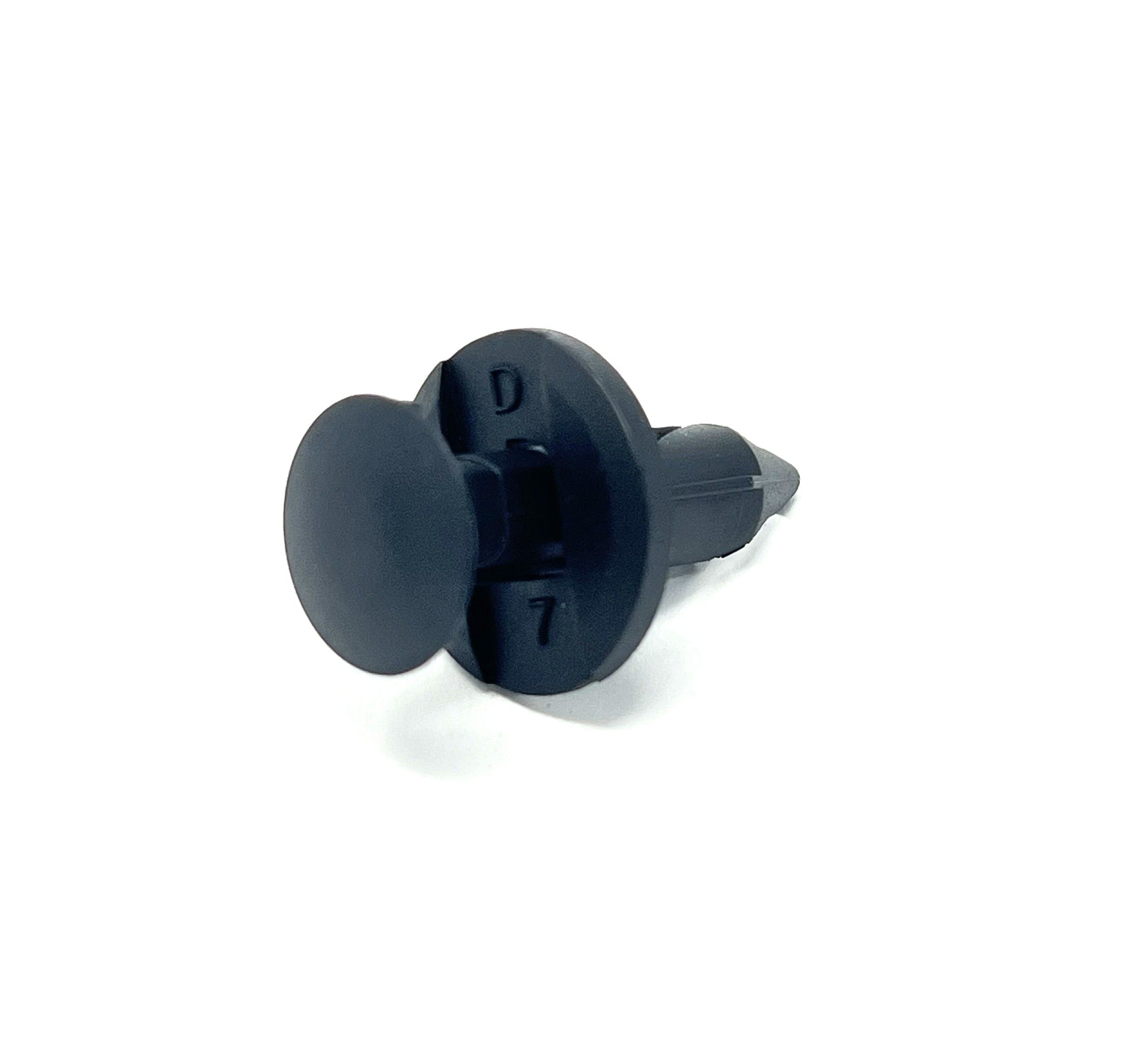 Black Nylon Push Type Retainer Head Diameter 20mm, Stem Length 20mm, Fits Into 8mm Hole (Pack of 25)