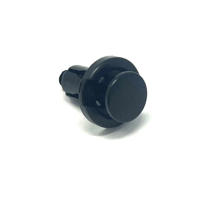Black Nylon Fender Push Retainer   10mm Hole 20mm Flange 18mm Stem (Pack of 15)