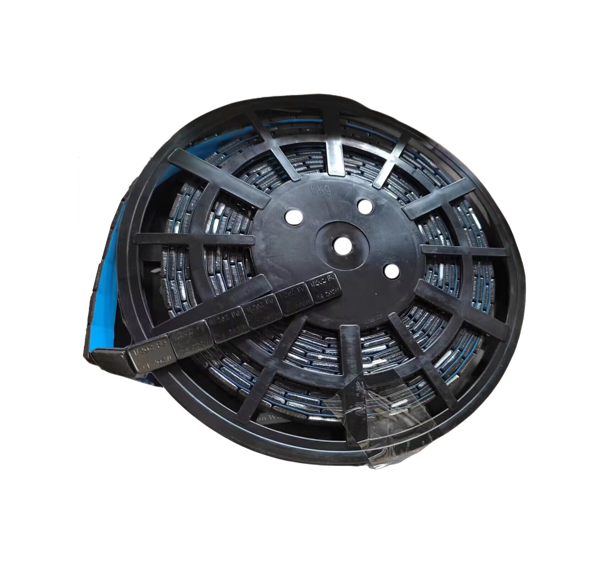 1/2 oz Black Steel Adhesive Wheel Weight   Roll of 320