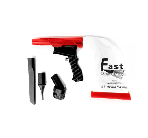 Xtra Seal Quick Spiff Air Powered Vacuum with attachments